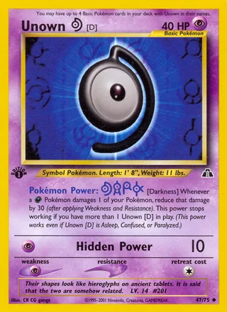 Unown [D], Neo Discovery