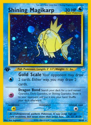 Shining Magikarp, Neo Revelation