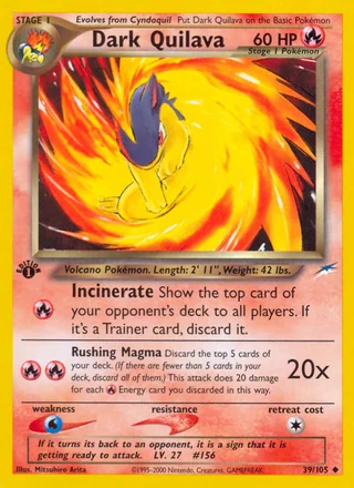 Dark Quilava, Neo Destiny
