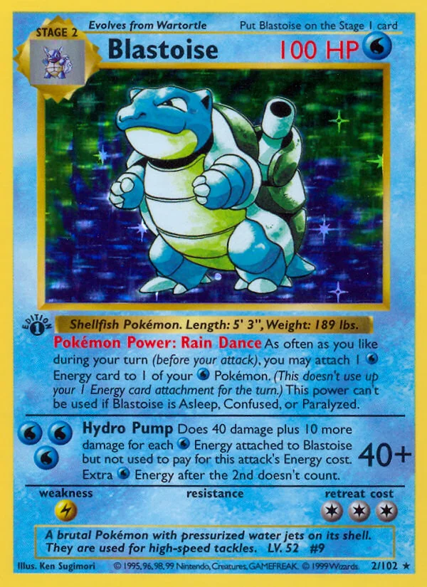 Blastoise, Base
