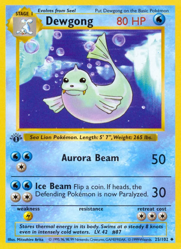 Dewgong, Base