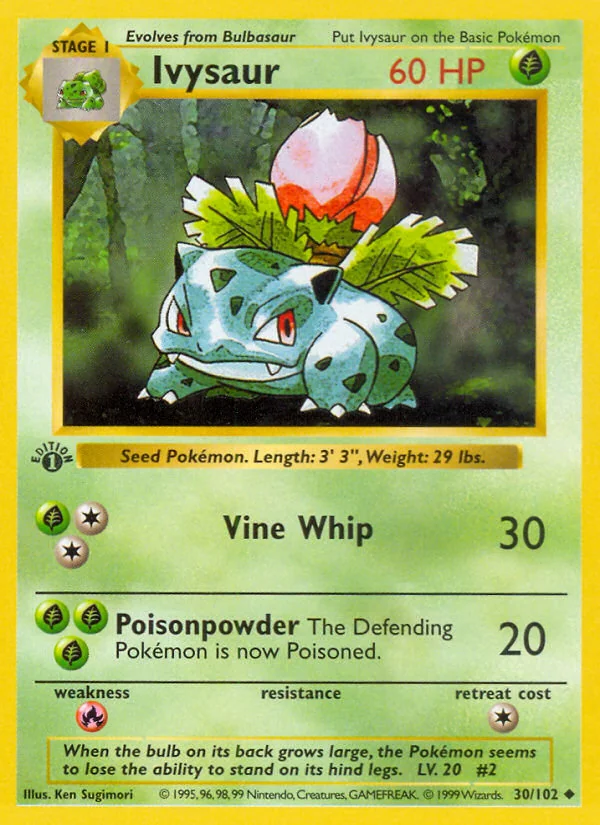 Ivysaur, Base
