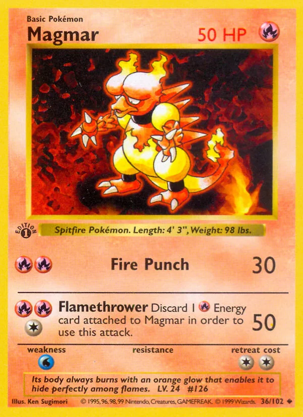 Magmar, Base