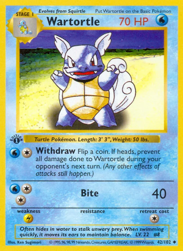Wartortle, Base
