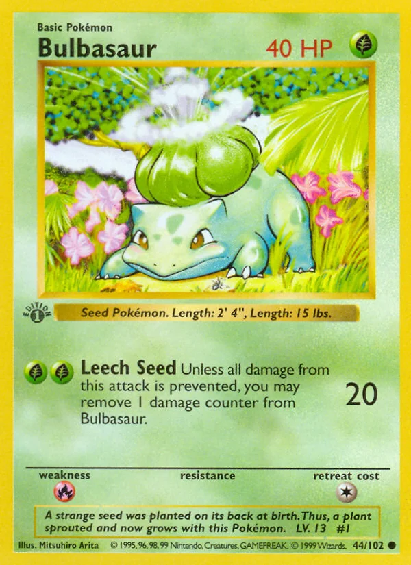 Bulbasaur, Base
