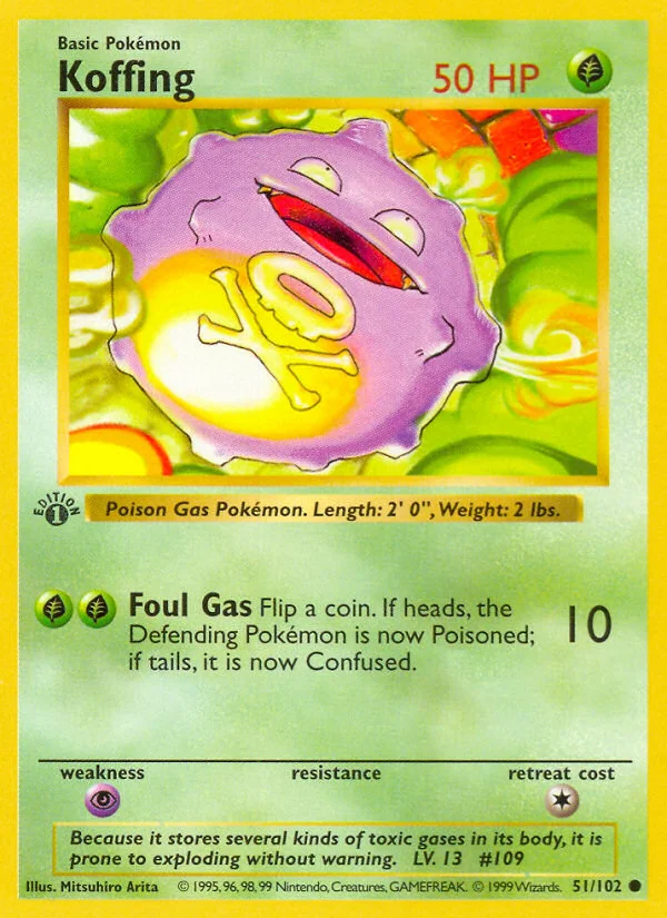 Koffing, Base