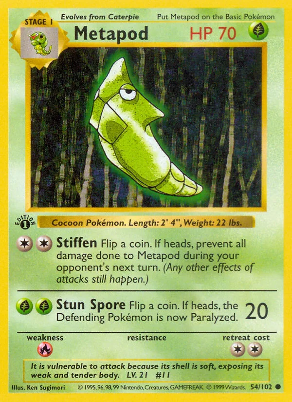 Metapod, Base