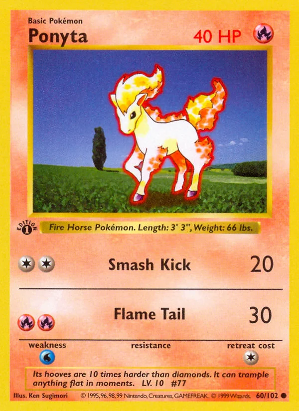 Ponyta, Base