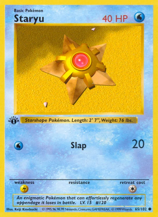 Staryu, Base