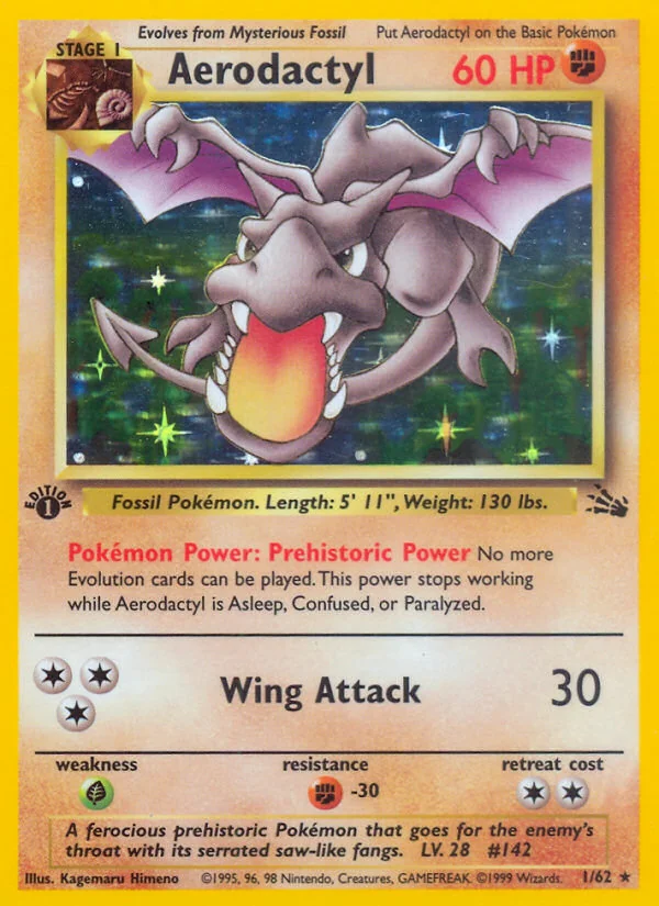 Aerodactyl, Fossil