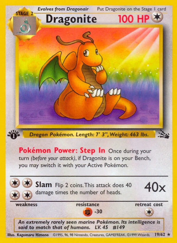 Dragonite, Fossil