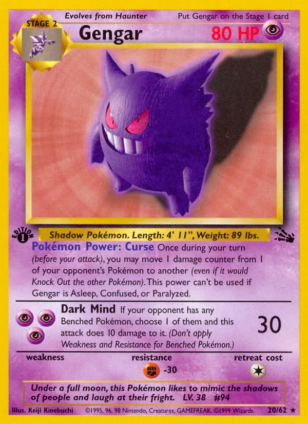 Gengar, Fossil
