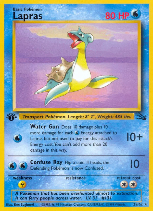 Lapras, Fossil