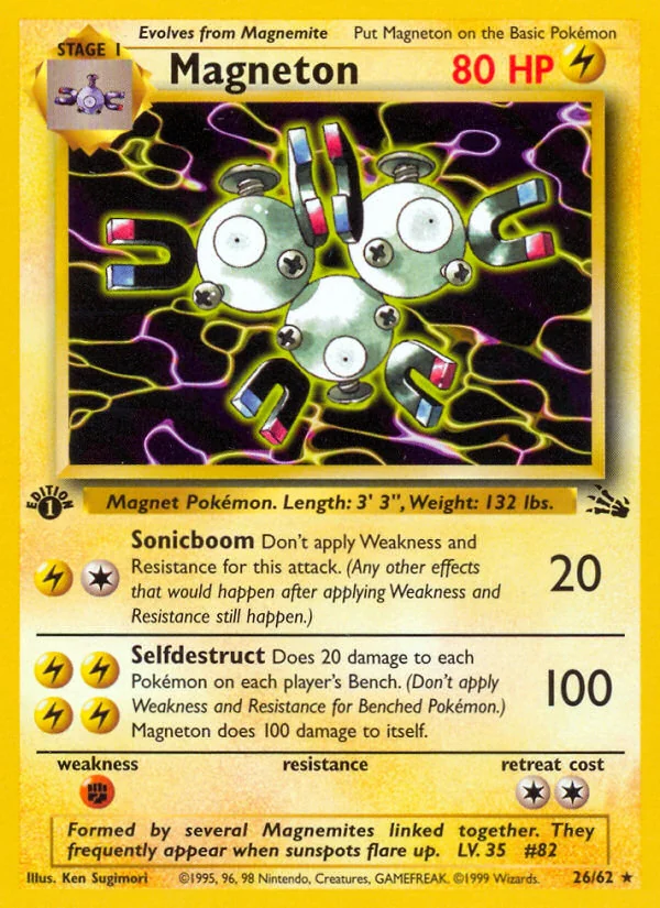 Magneton, Fossil