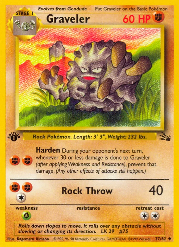 Graveler, Fossil