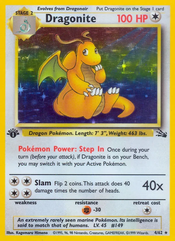 Dragonite, Fossil