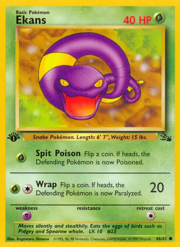 Ekans, Fossil