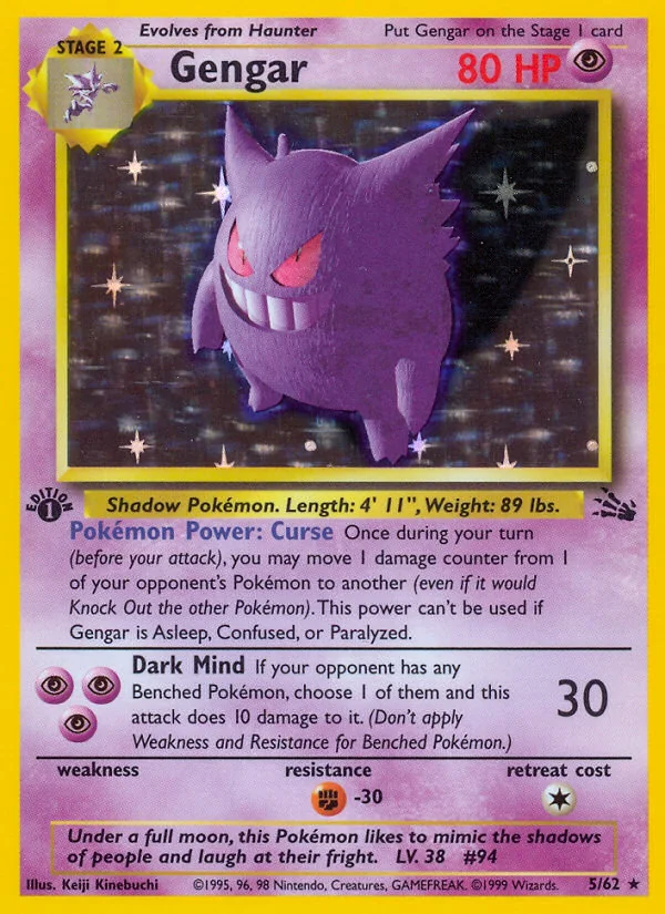 Gengar, Fossil