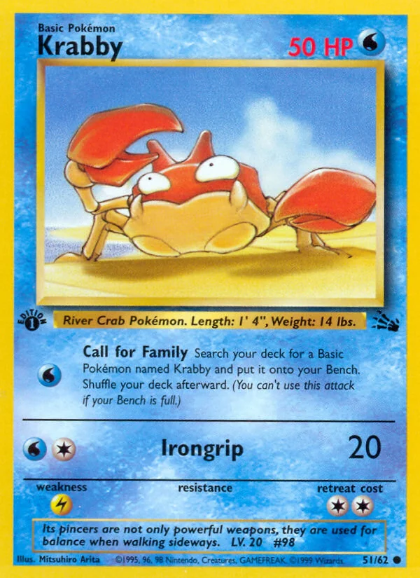 Krabby, Fossil