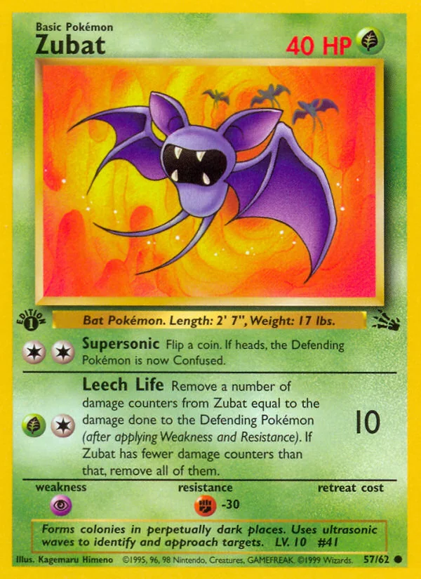 Zubat, Fossil