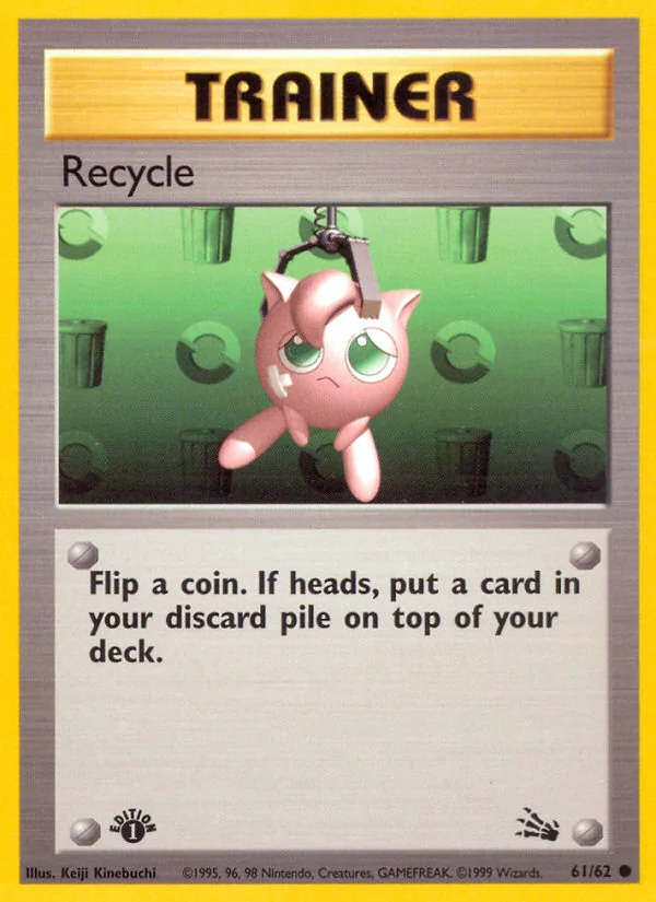 Recycle, Fossil