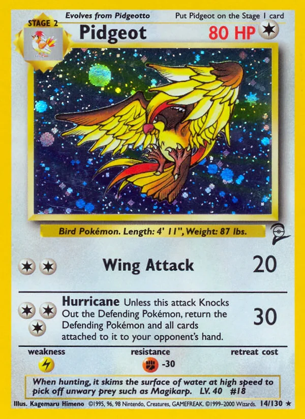 Pidgeot, Base Set 2