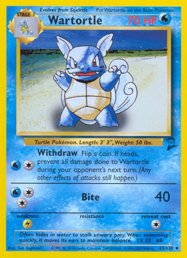 Wartortle, Base Set 2