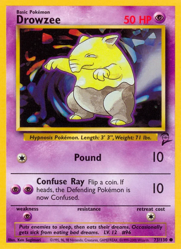Drowzee, Base Set 2