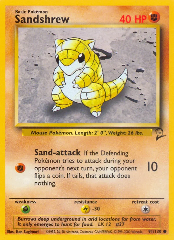 Sandshrew, Base Set 2