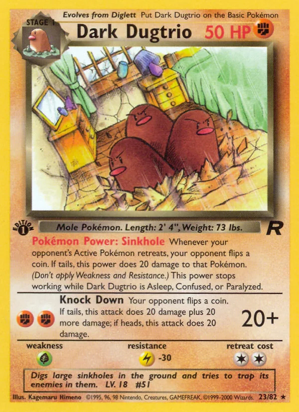 Dark Dugtrio, Team Rocket