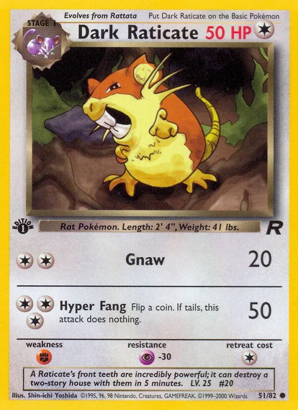 Dark Raticate, Team Rocket
