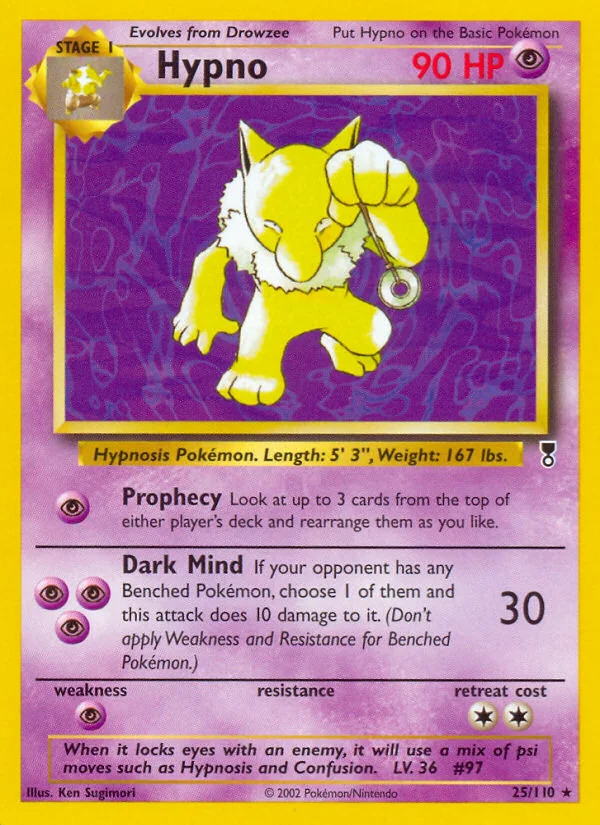 Hypno, Legendary Collection