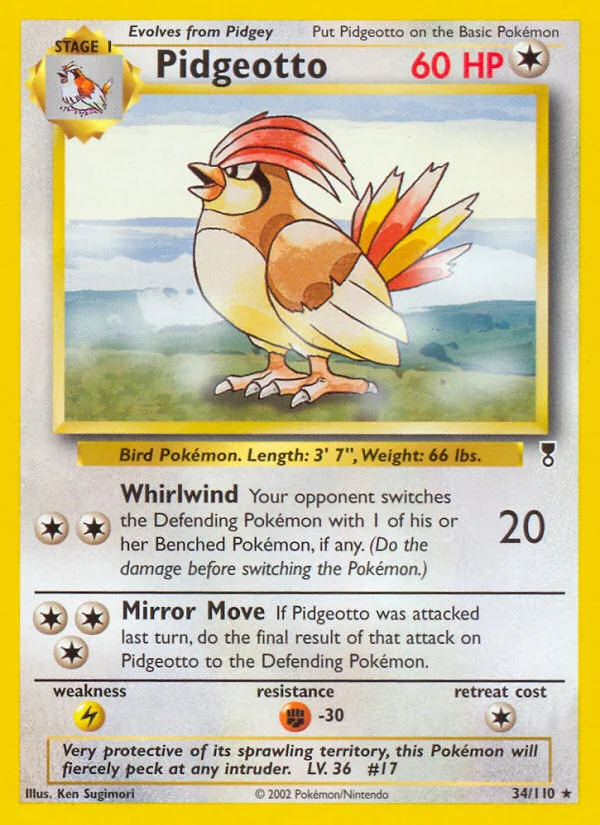 Pidgeotto, Legendary Collection