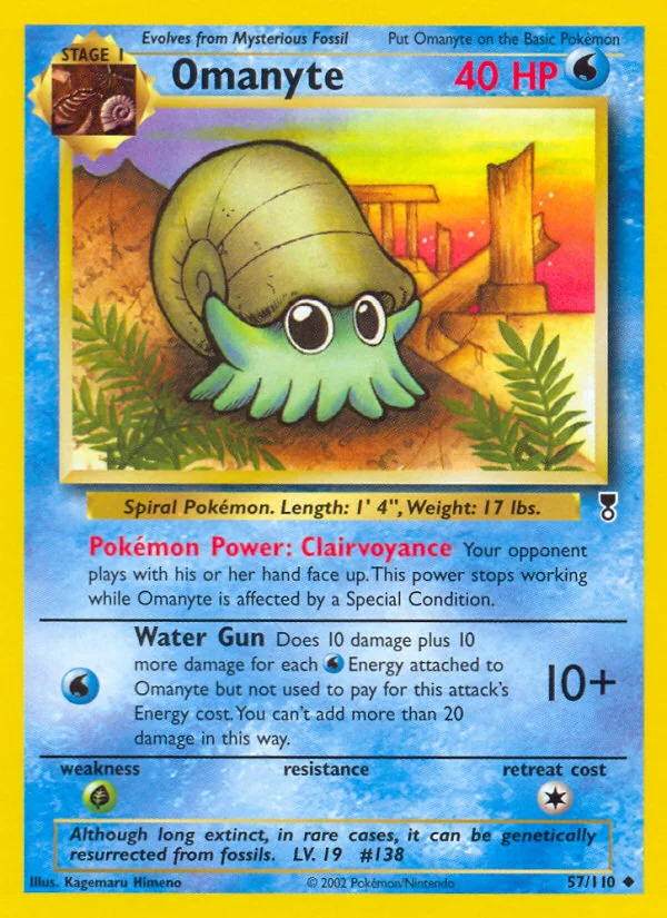 Omanyte, Legendary Collection