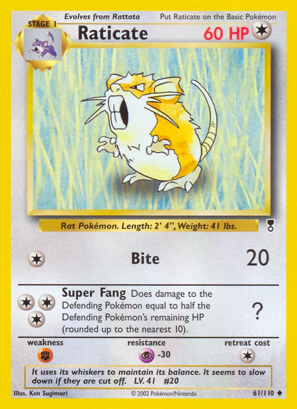 Raticate, Legendary Collection