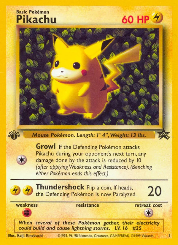 Pikachu, Wizards Black Star Promos