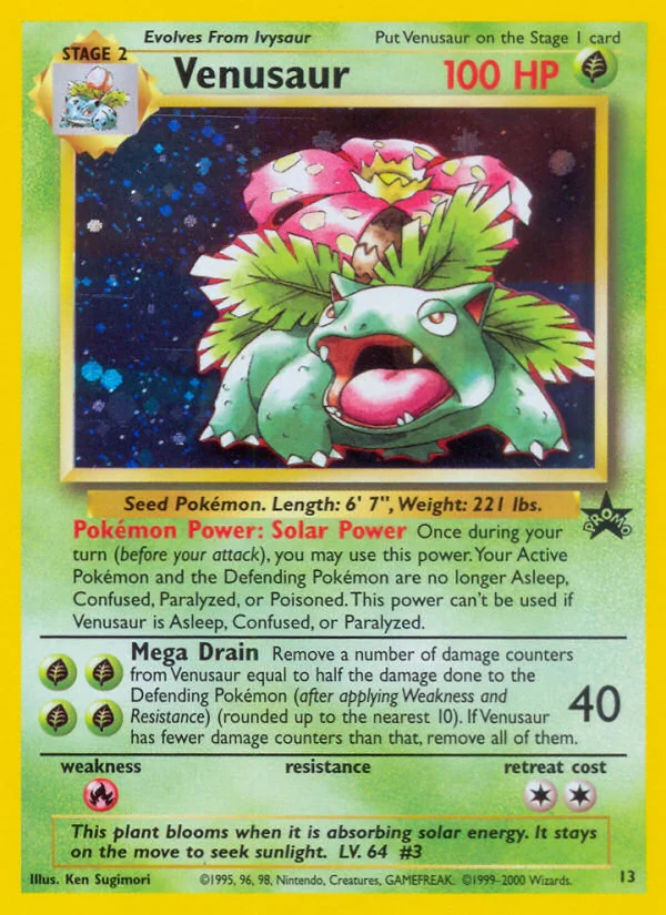 Venusaur, Wizards Black Star Promos