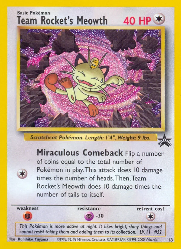 Team Rocket's Meowth, Wizards Black Star Promos
