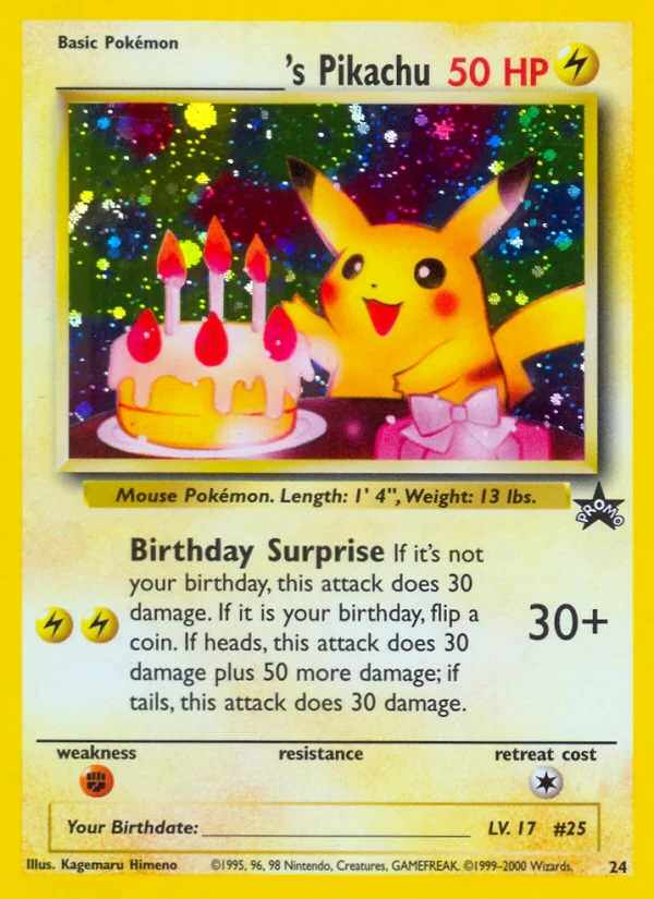_____'s Pikachu, Wizards Black Star Promos
