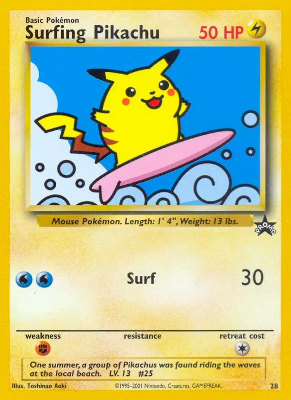 Surfing Pikachu, Wizards Black Star Promos