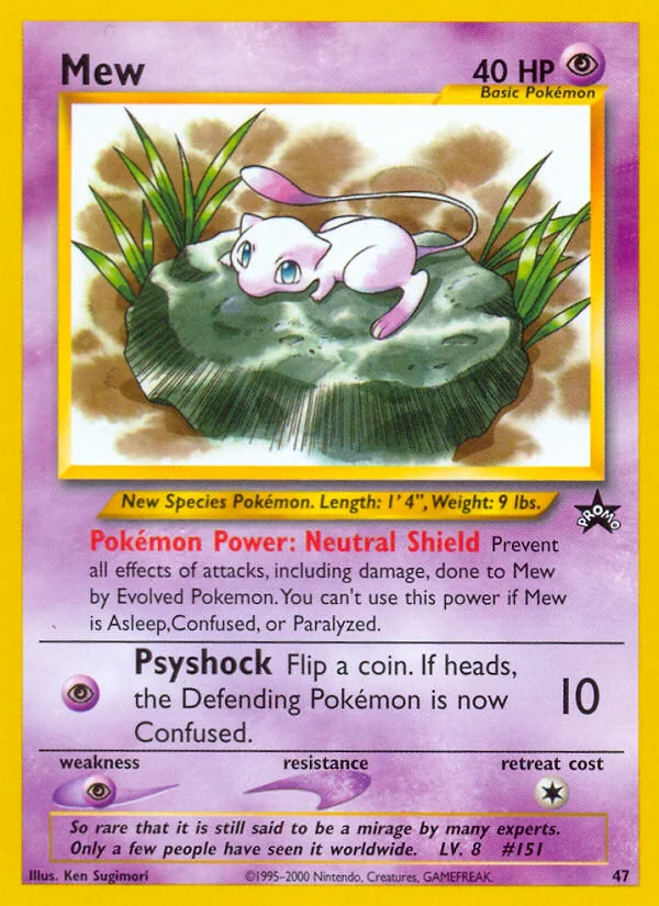 Mew, Wizards Black Star Promos