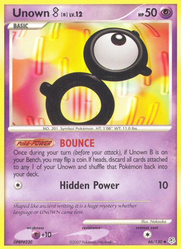 Unown [B], Diamond & Pearl