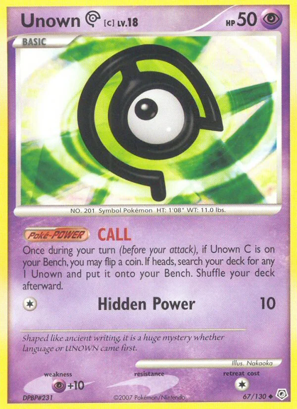 Unown [C], Diamond & Pearl