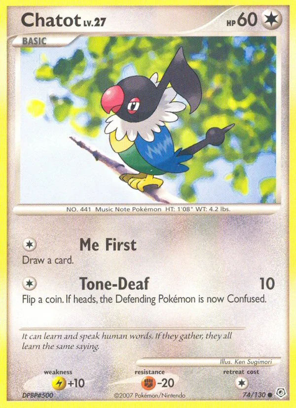Chatot, Diamond & Pearl
