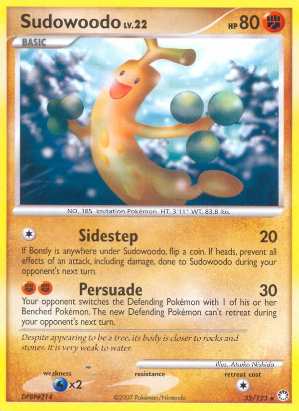 Sudowoodo, Mysterious Treasures