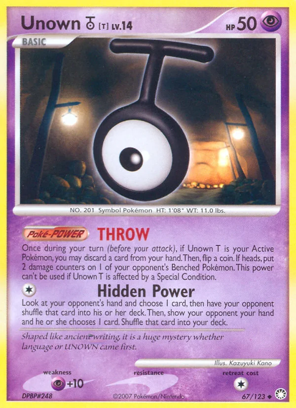 Unown [T], Mysterious Treasures