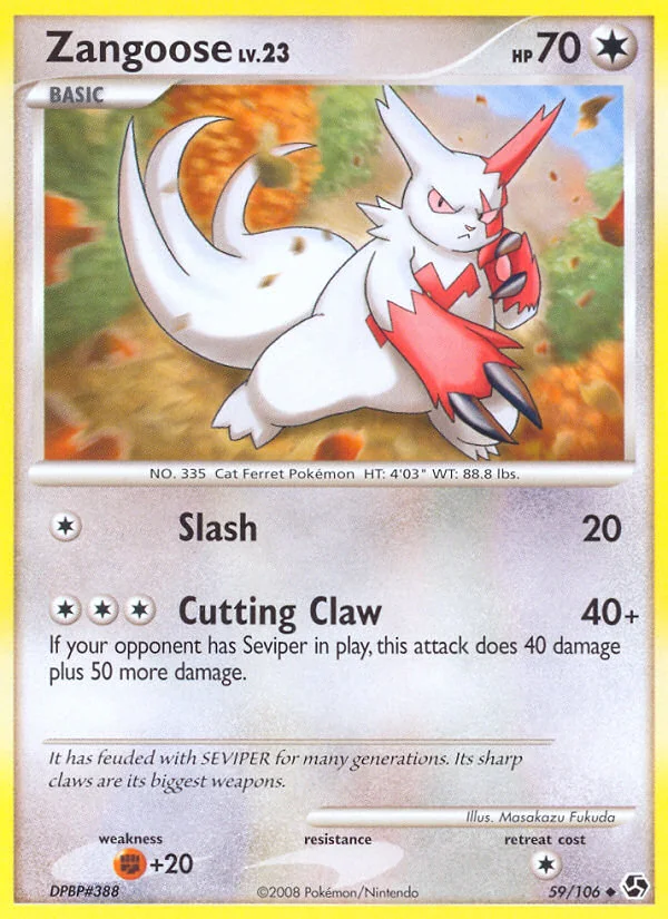 Zangoose, Great Encounters