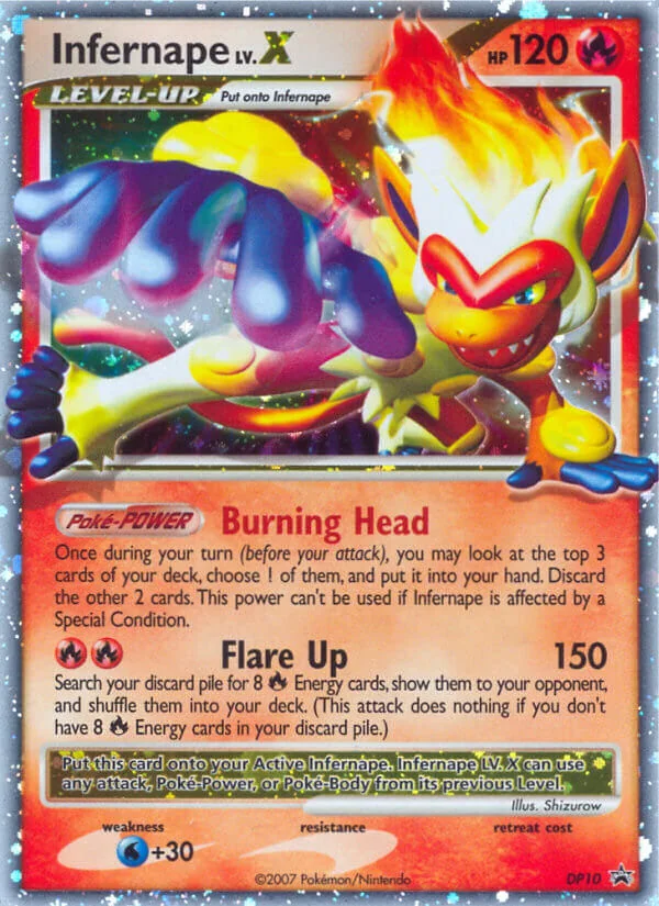 Infernape LV.X, DP Black Star Promos