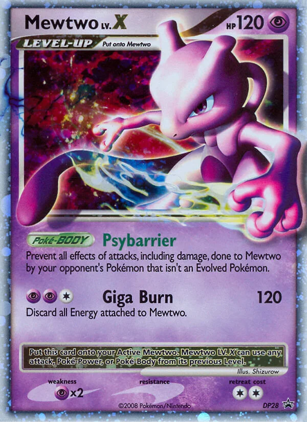 Mewtwo LV.X, DP Black Star Promos
