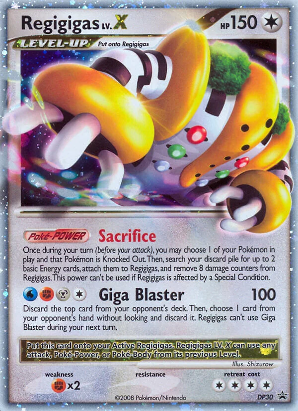 Regigigas LV.X, DP Black Star Promos
